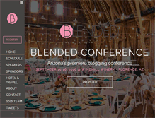 Tablet Screenshot of blendedconference.com